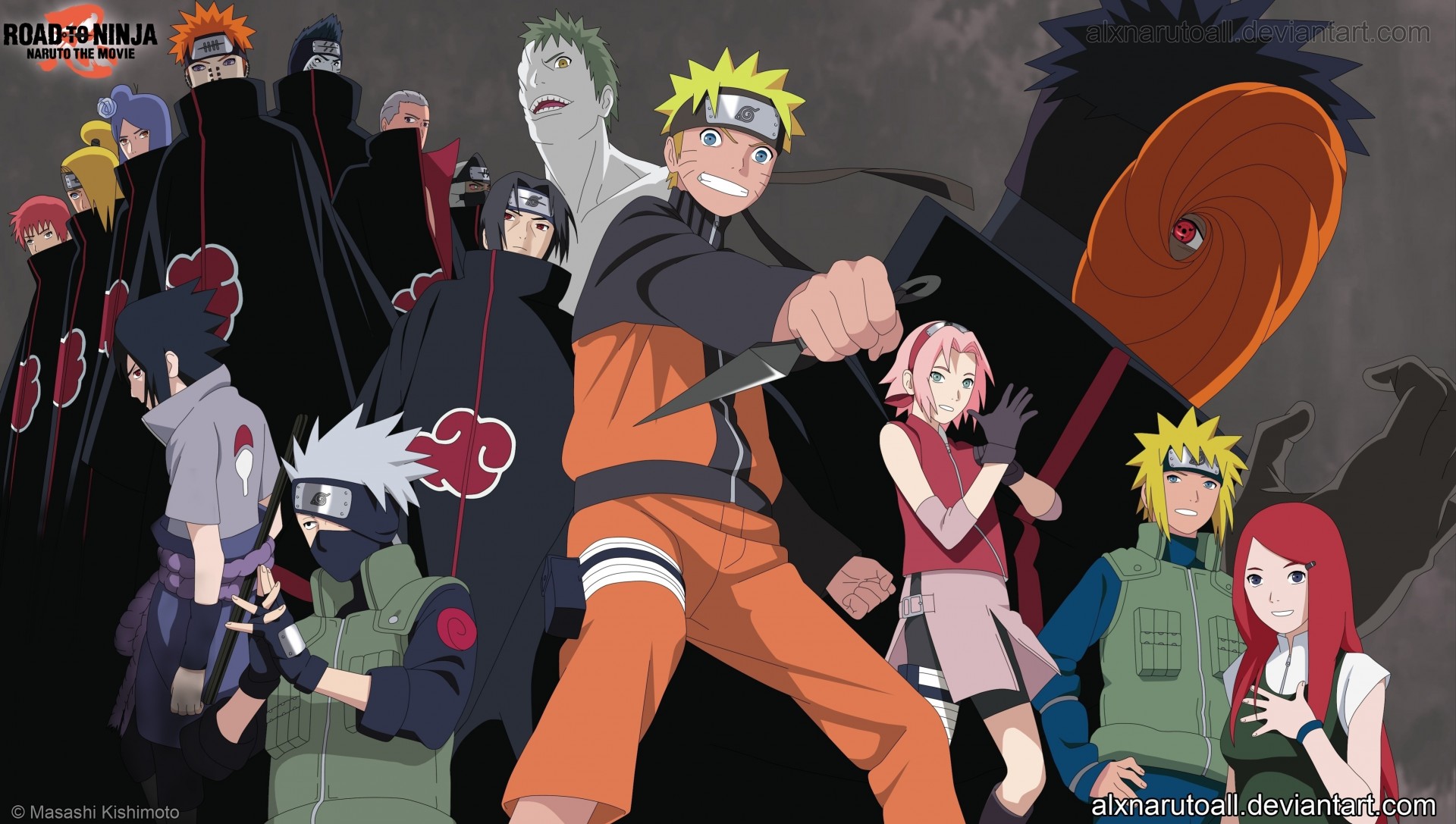 minato sasuke toby kakashi naruto kushina sakura