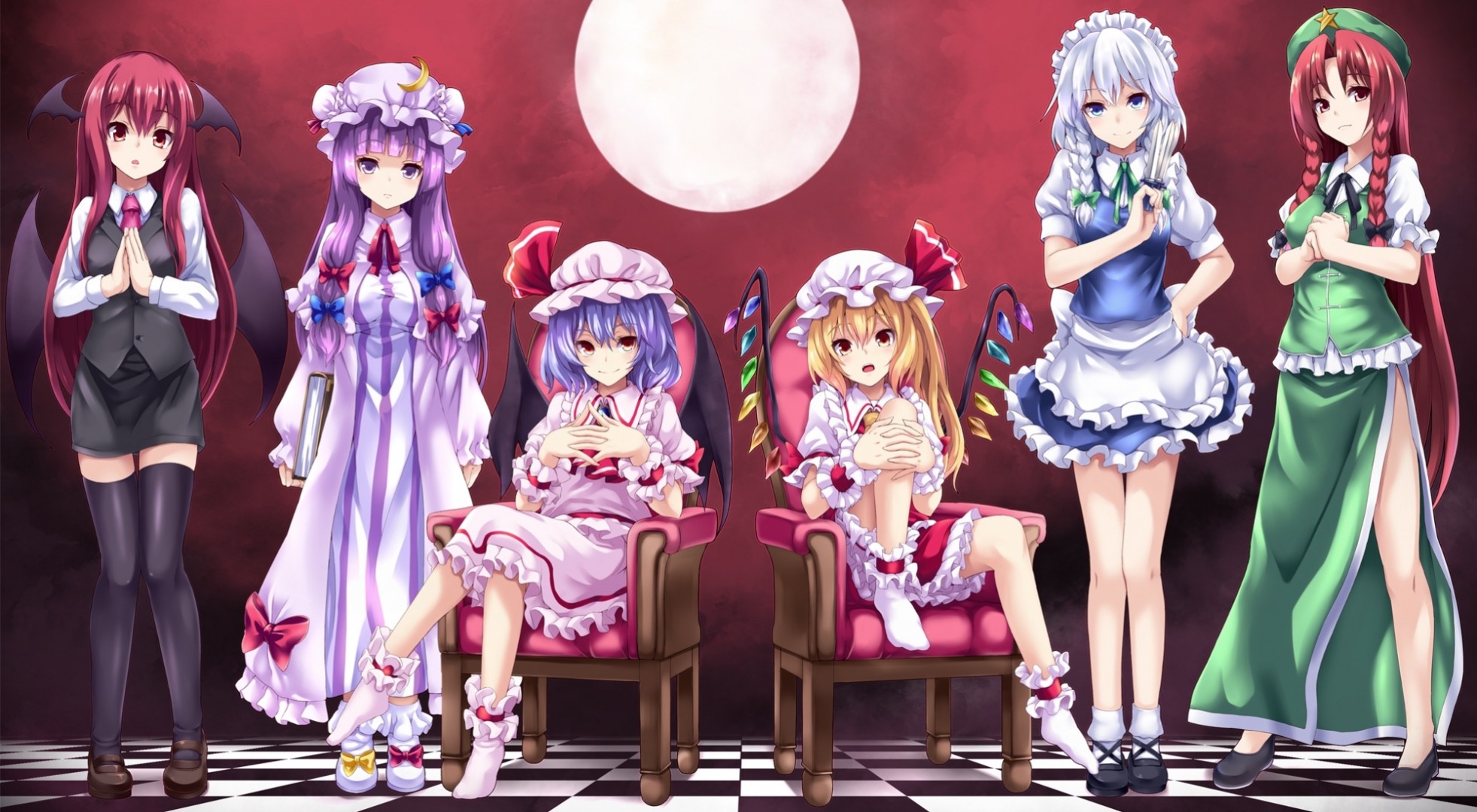 sombrero flandes escarlata izaei sakuya luna vestir koakuma alas remilia escarlata