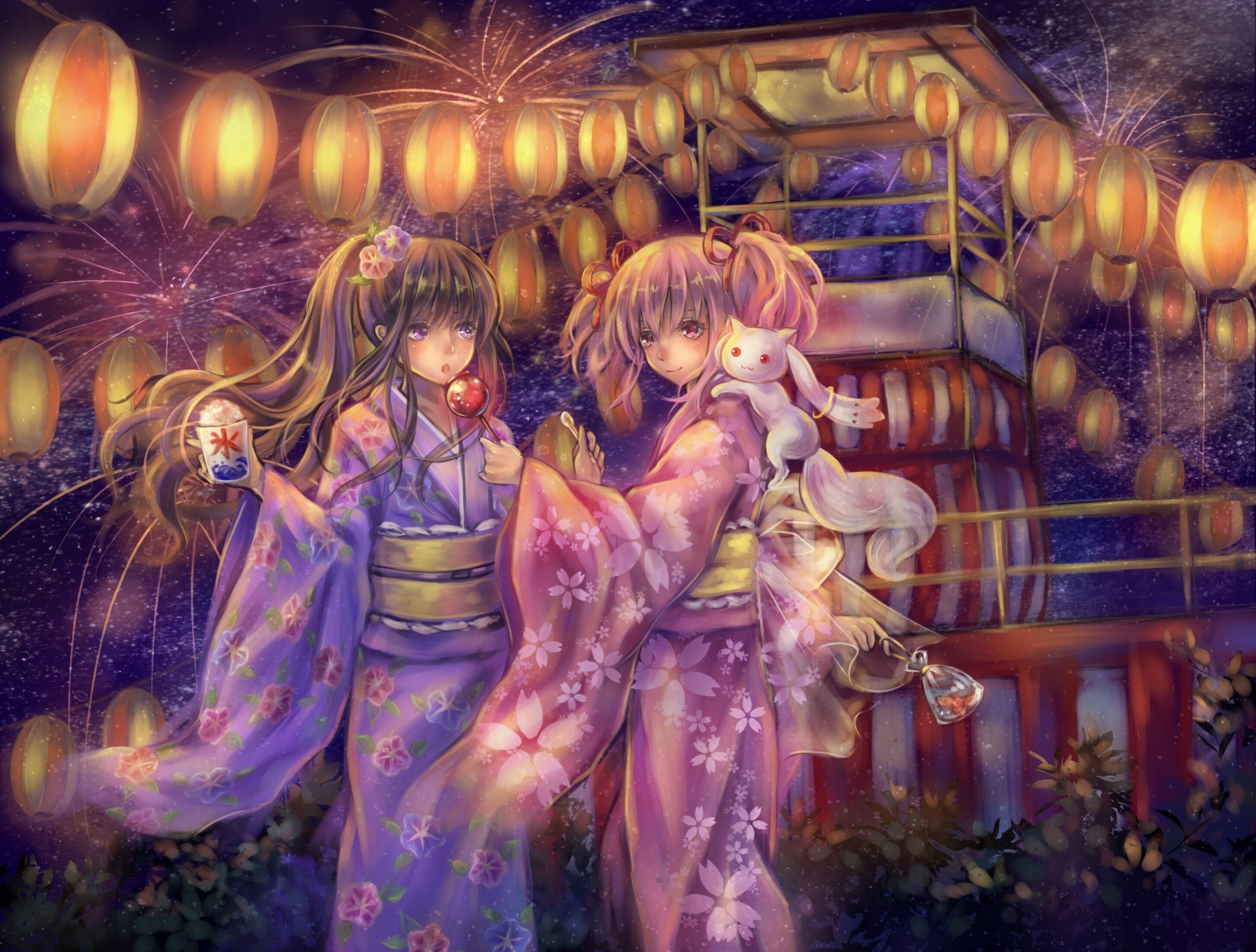 kimono japanische kleidung akemi homura kyuubee