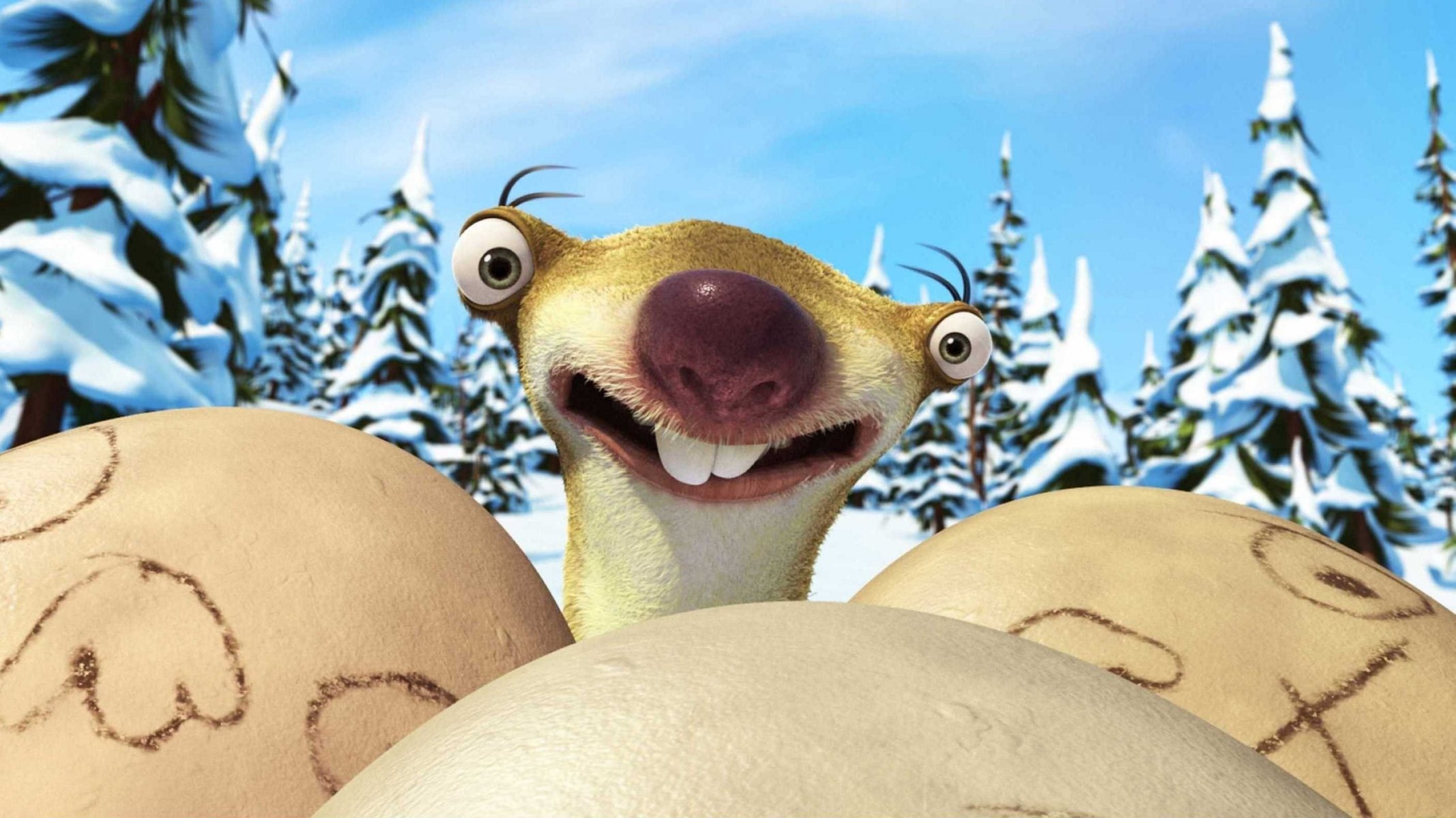 ice age testicles sloth cartoon