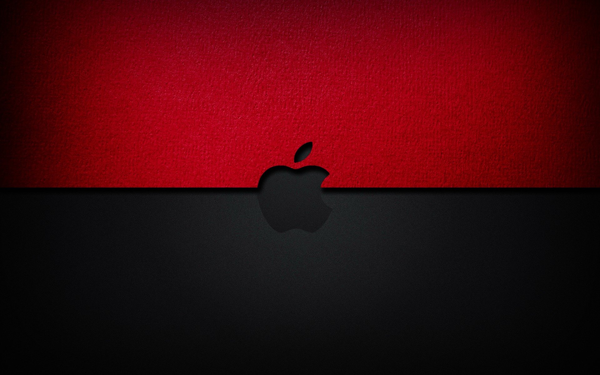 apple red black background