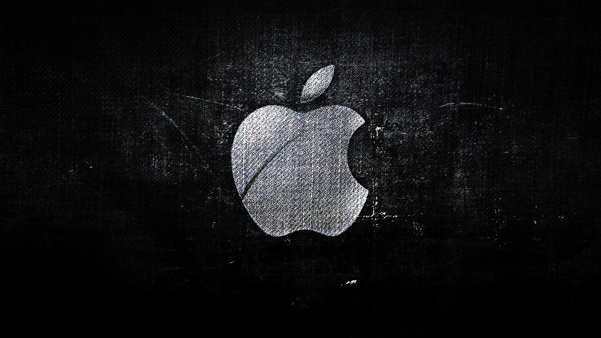 manzana manzana picada logotipo gris