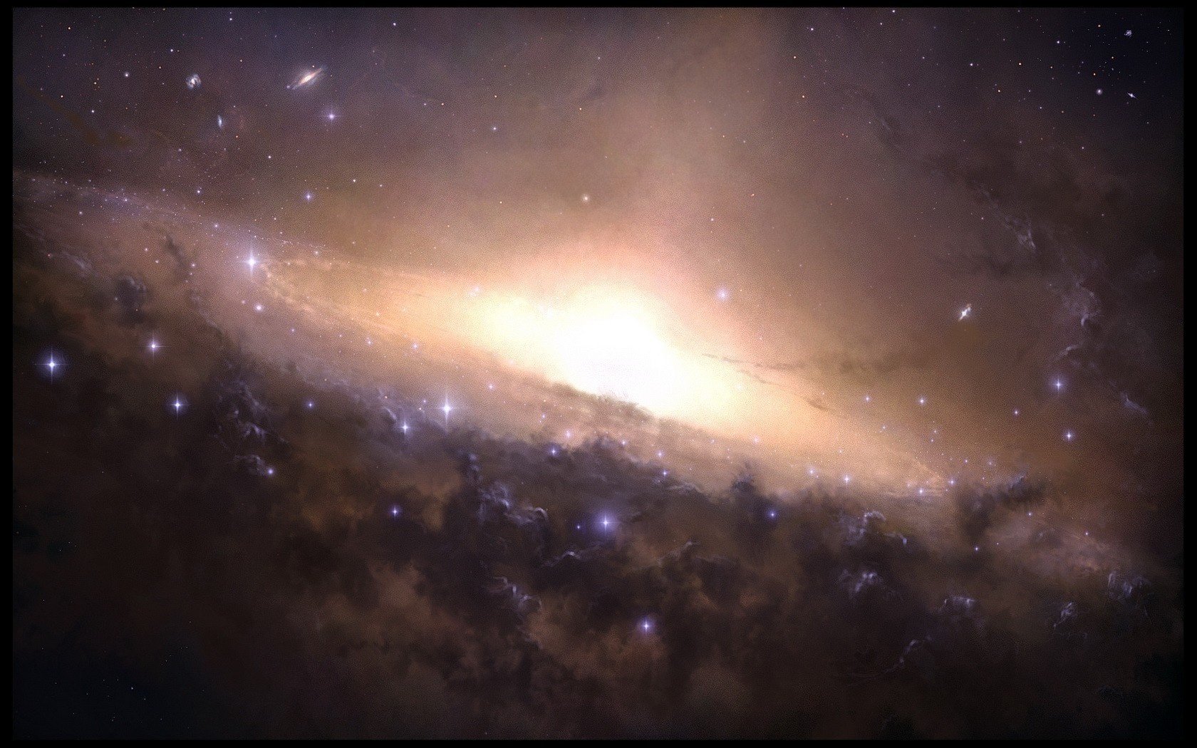 lueur galaxie étoiles univers espace étoile nébuleuse