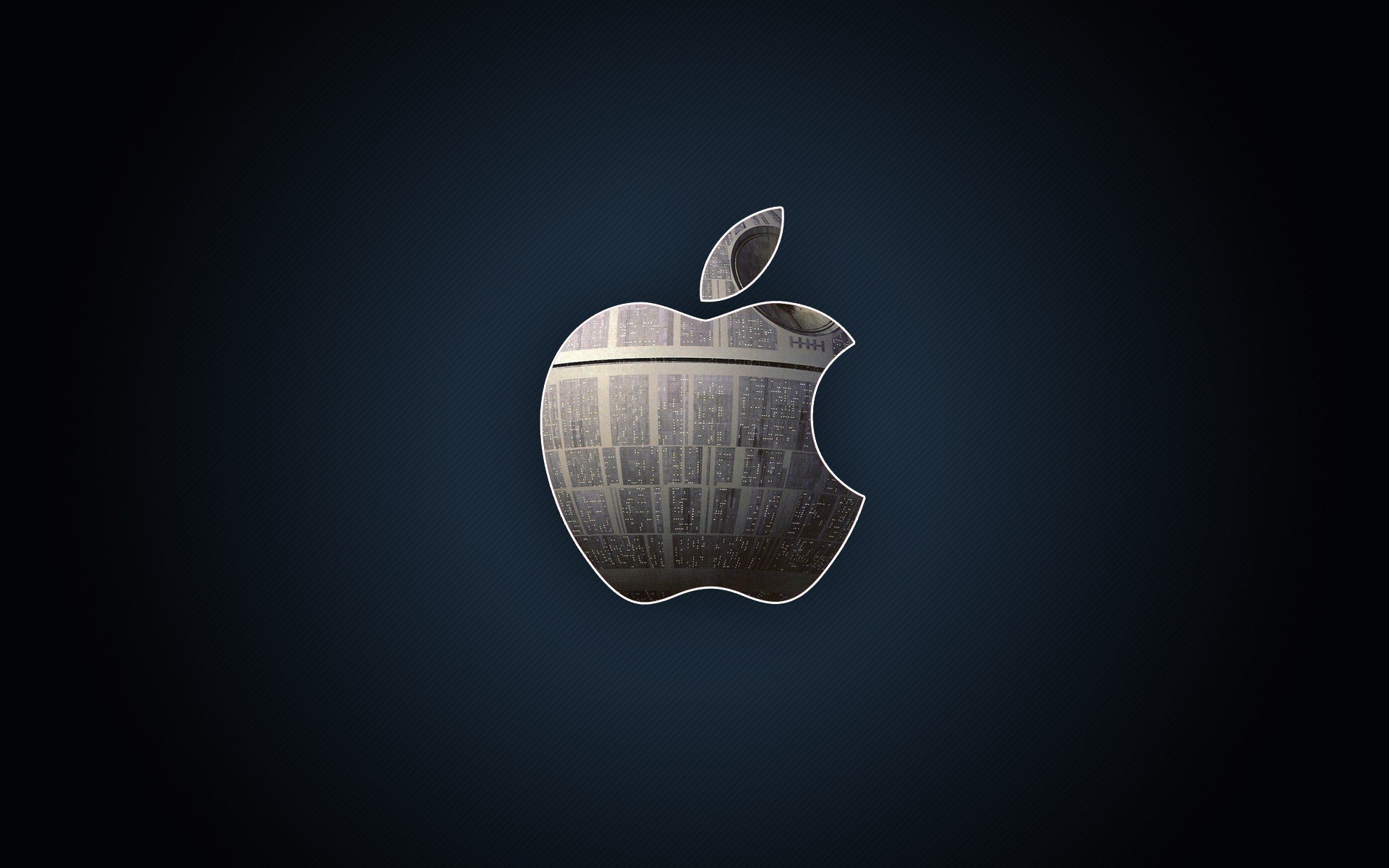 manzana logotipo metal de alta tecnología