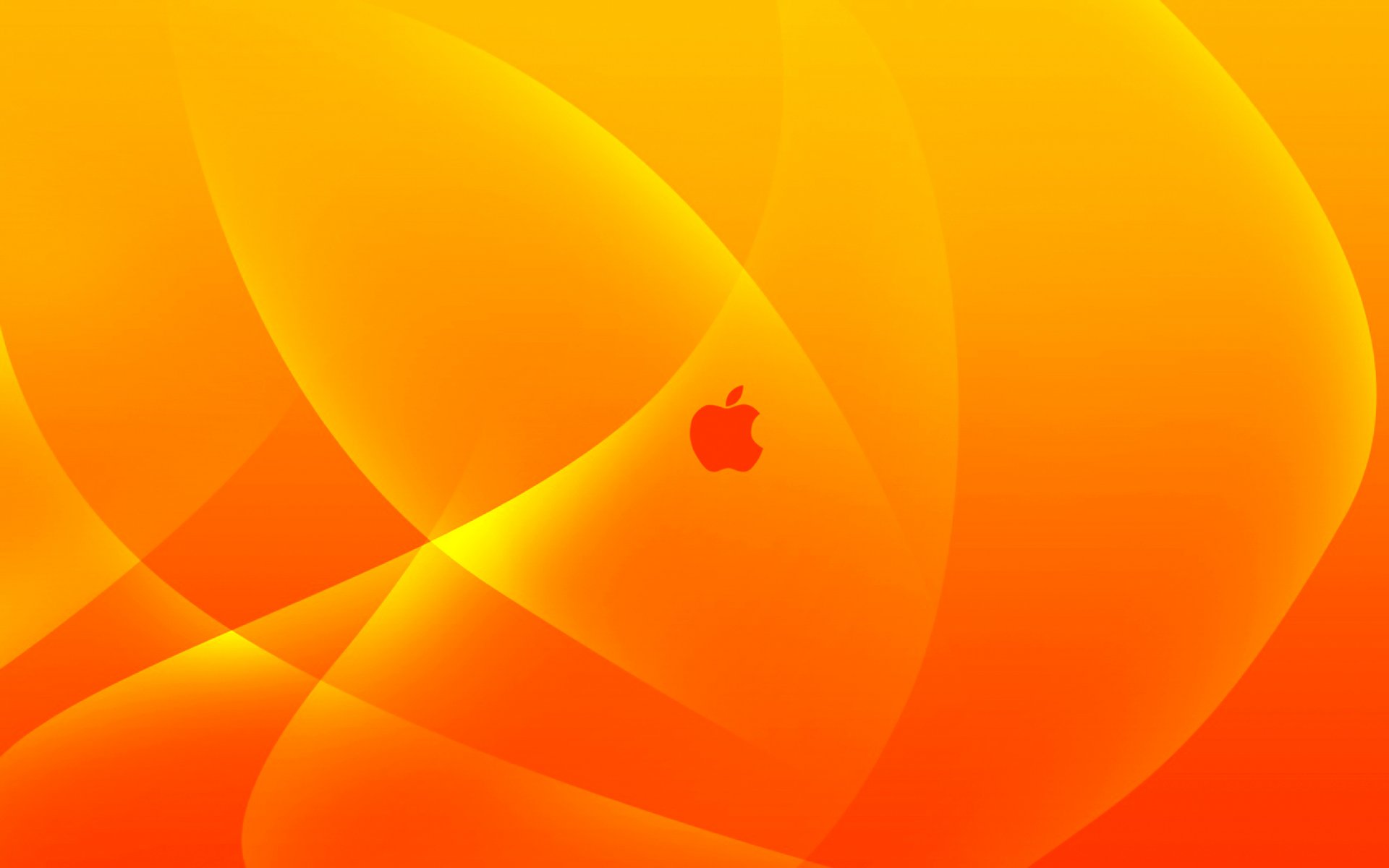 mac apple orange yellow logo