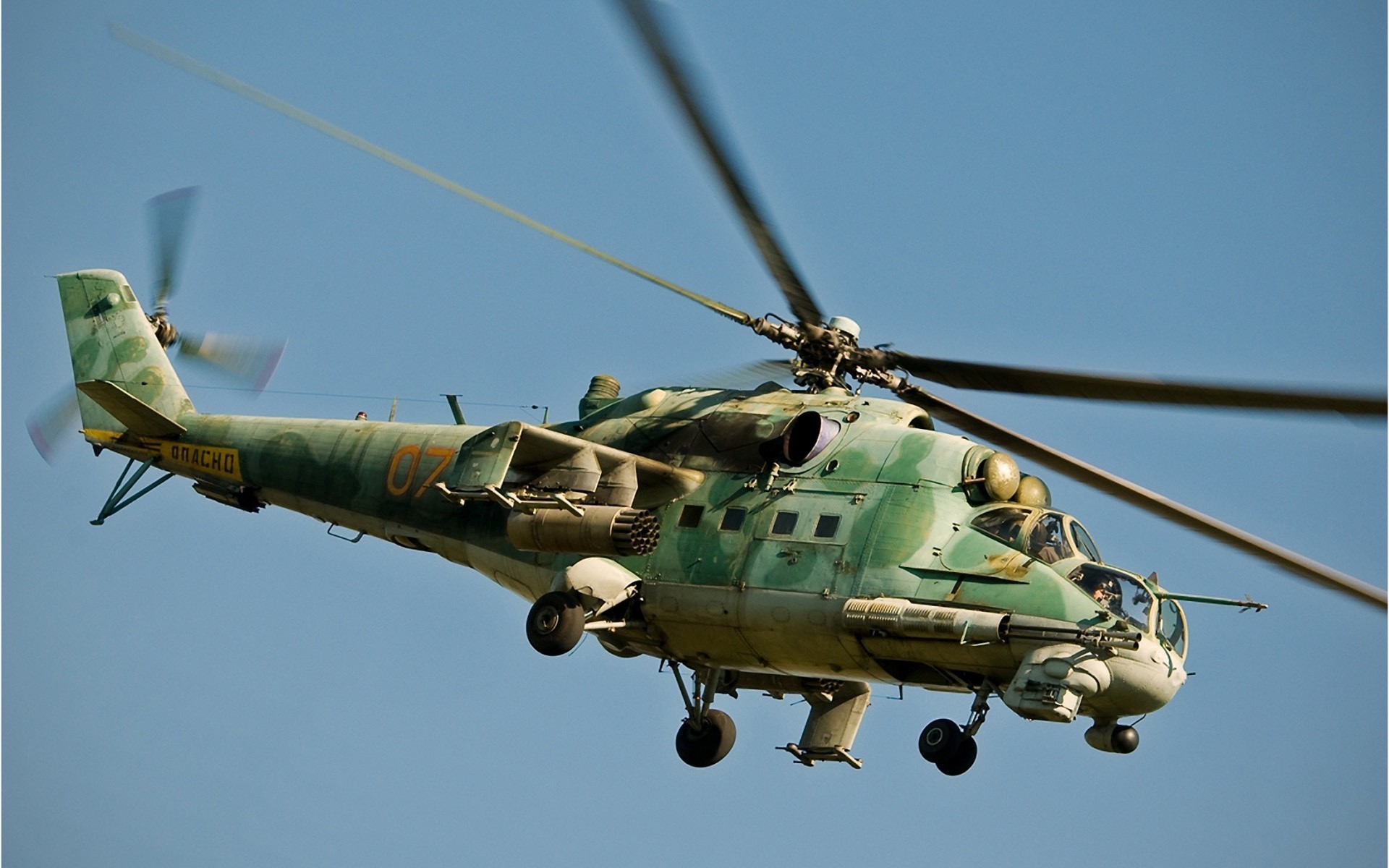 lotnictwo rosyjski wojskowy śmigłowiec mi-24 radziecki