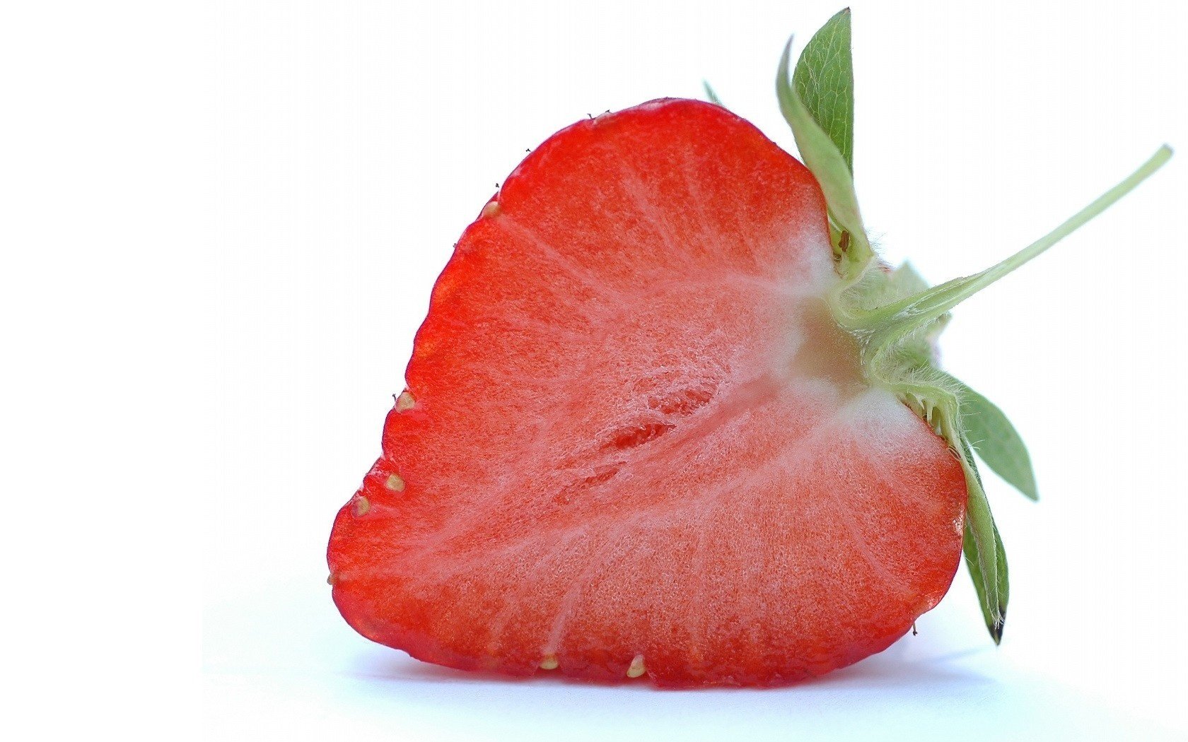 delicate fibers food strawberry half fruit the cut macro background berry