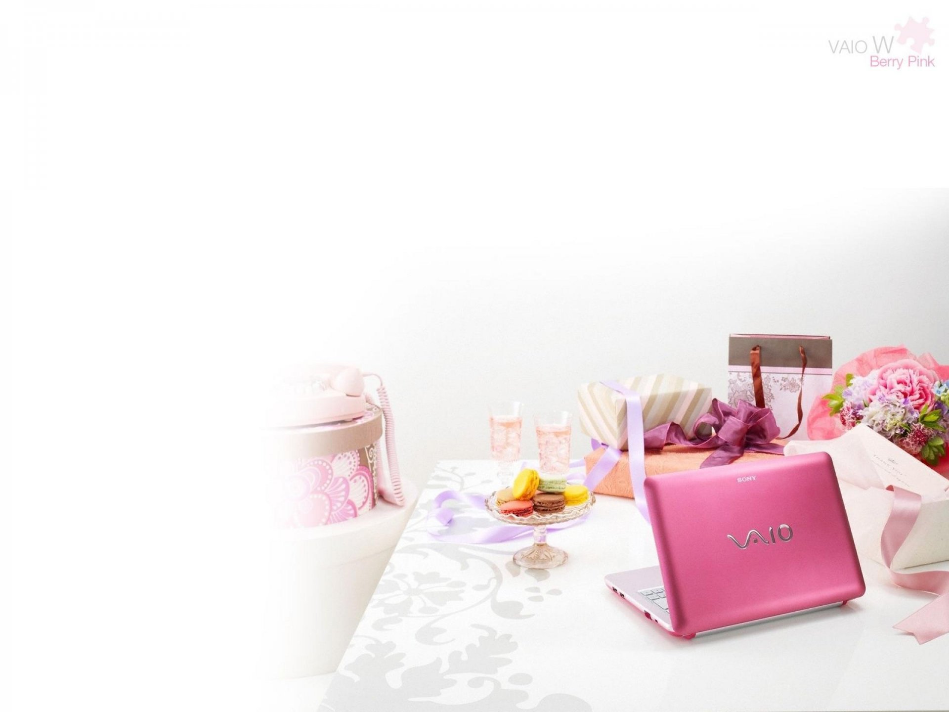 ony vaio ordinateur portable rose bureau cadeaux