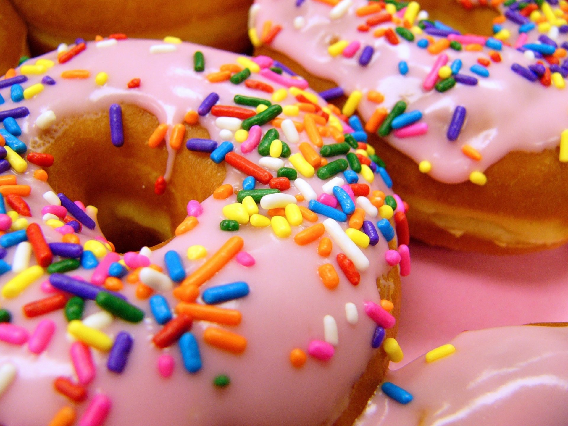 pink frosting food the sweetness donut