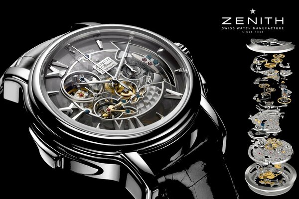 Orologio zenith con dimostrazione del movimento