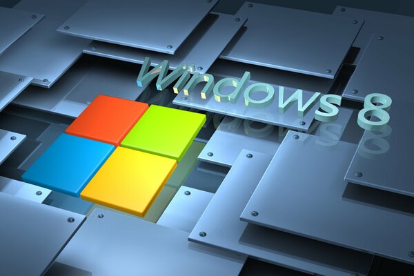 Elegante logotipo brillante para Windows 8