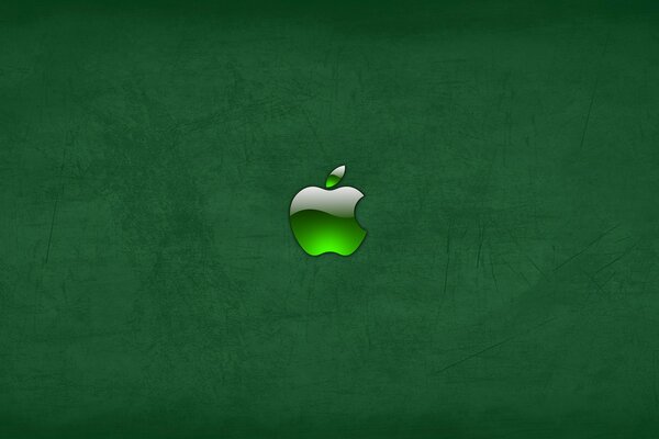 Papel pintado verde Apple Company Apple