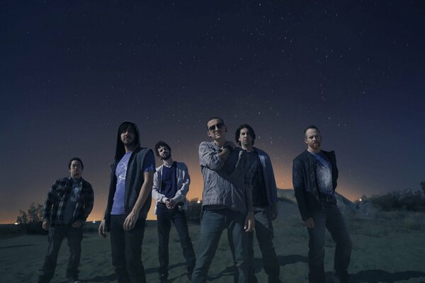 Linkin Park group in nature