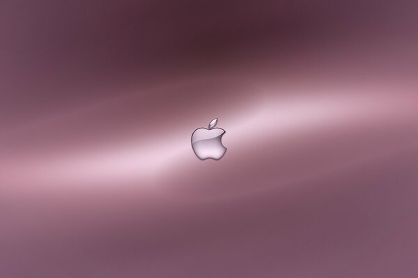 Zdjęcie logo Apple na różowym tle