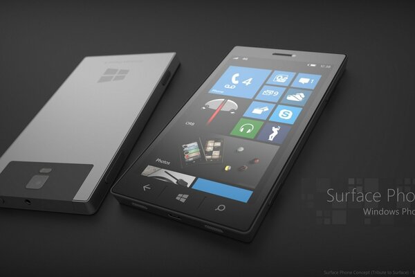 Smartphone windows phone 8 concepto