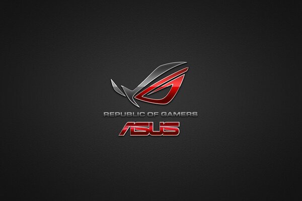 Logo asus sur fond sombre