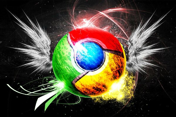 Logotipo del navegador Google chrome en texturas