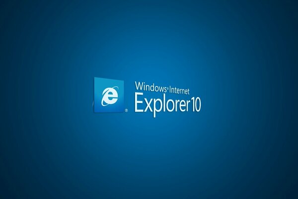 Logotipo azul de la ventana de internet Explorer