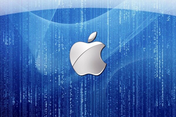 Das Logo der Marke Apple. Software-Berechnungen