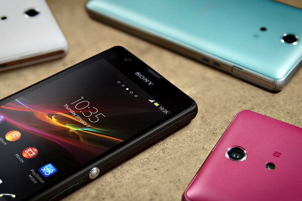 Colores de los teléfonos móviles Sony Xperia