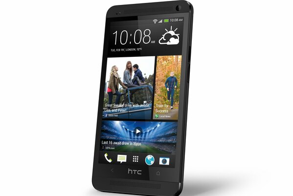 Htc phone with the screen on