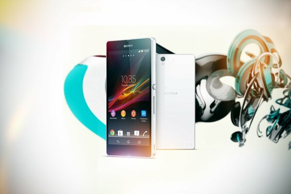 Sony immagini astratte colore bianco