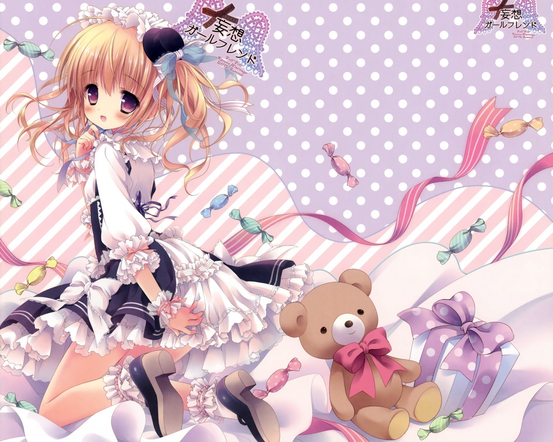 teddy bear candy twintail