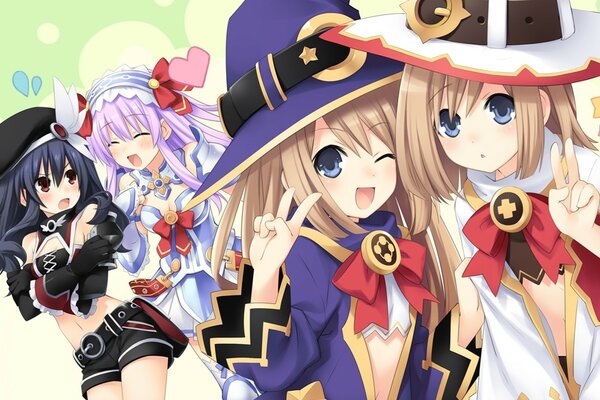 Персонажи игры hyperdimension neptunia mk2