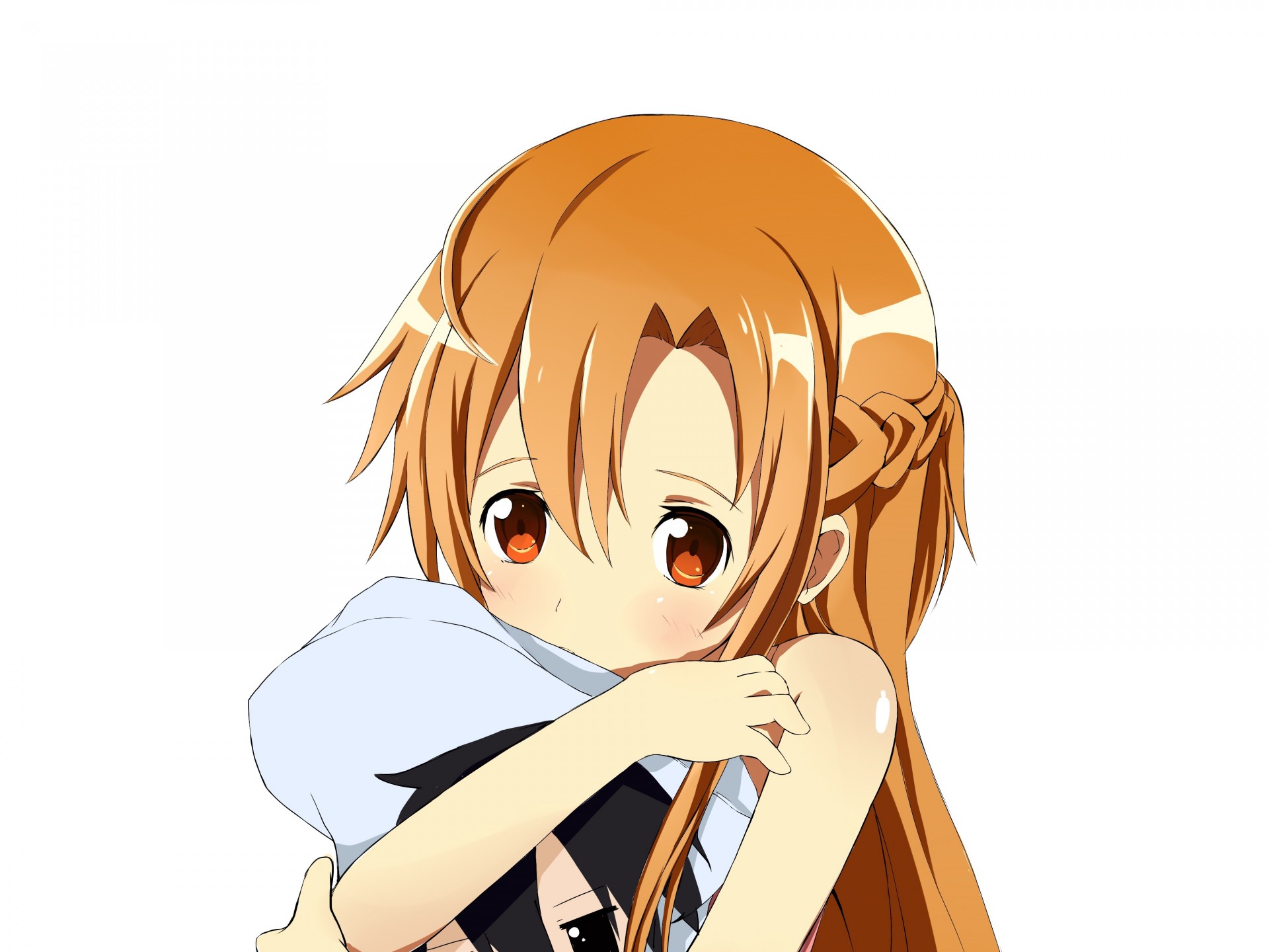 kirigaya kazuto marrone - occhio capelli lunghi yuki asuna capelli castani