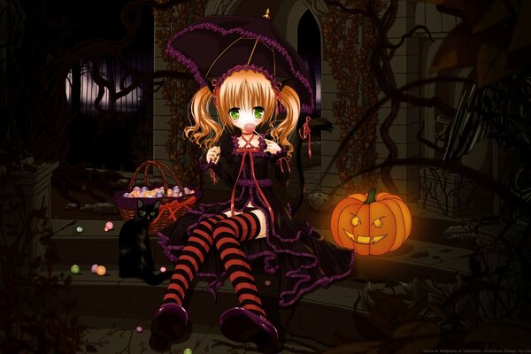 Lily emo ragazza di Halloween