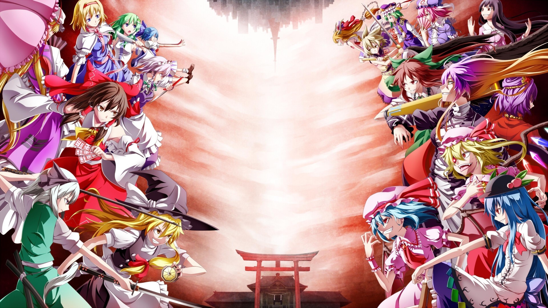 arme katana kompaku lui épée couteau kochiya sanae yakumo yukari ofuda remilia écarlate parapluie fan bande reiuji utsuho hinanawi tenshi flandre écarlate izaei sakuya shikieiki yamaxanadu yasaka kanako