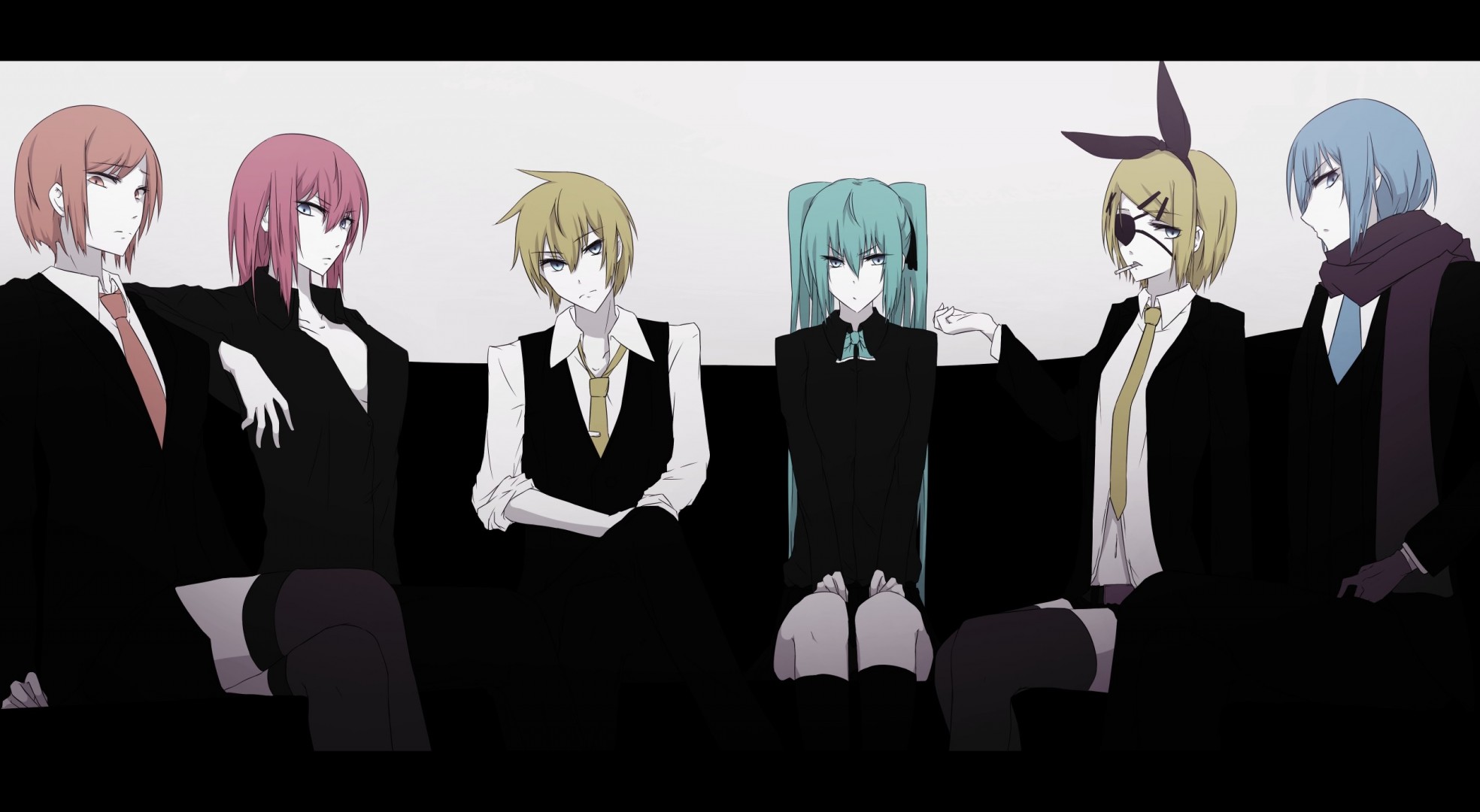 kagamine len kagamine rin stirnbänder kaito meiko schal hatsune miku megurine luka