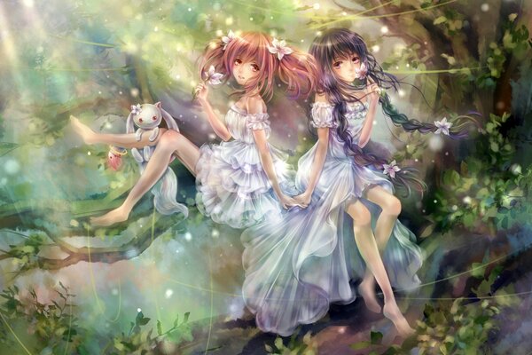 Forest fairies, 2 forest fairies