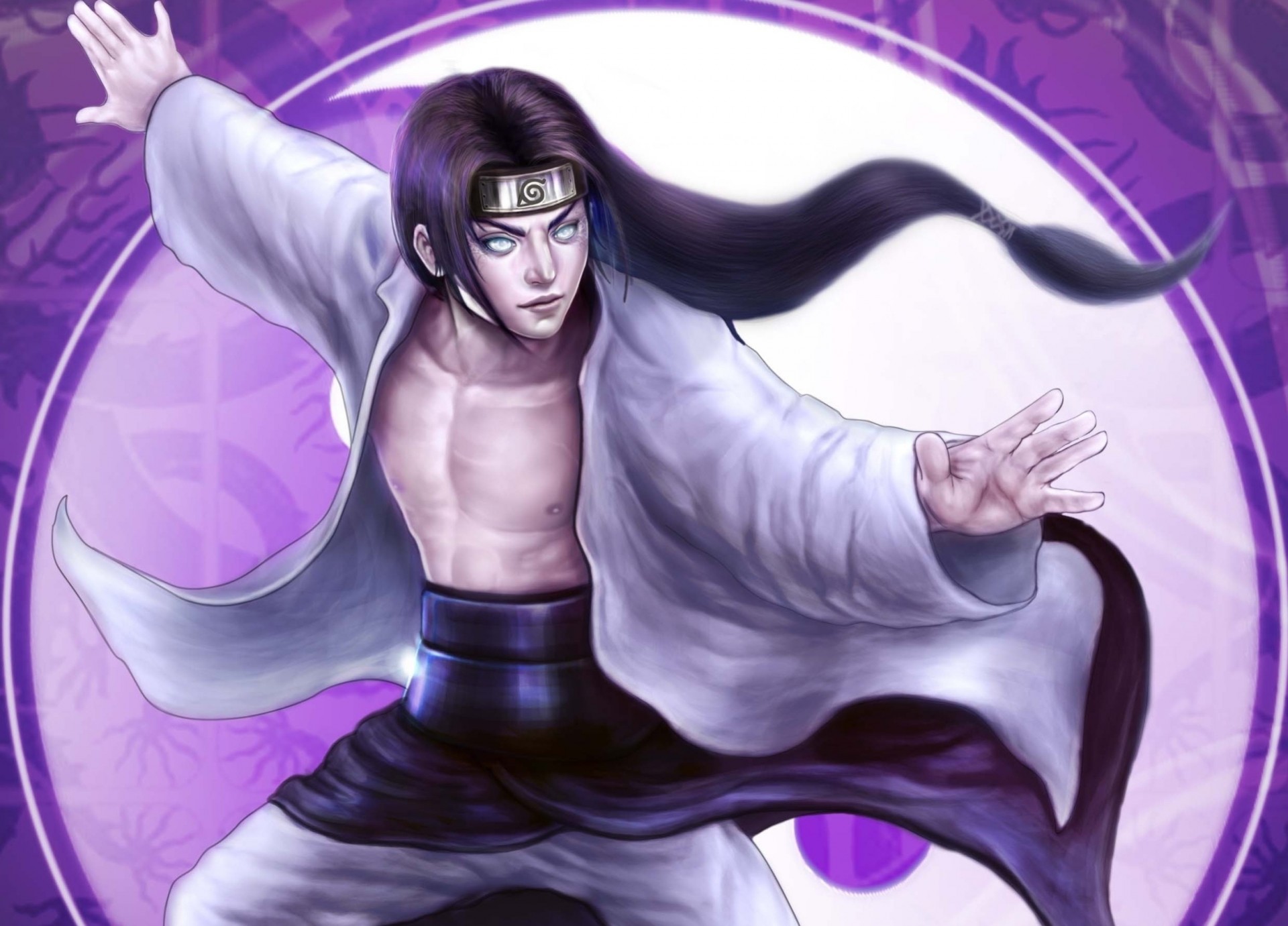 arte cabello naruto bandana neji soporte hombre