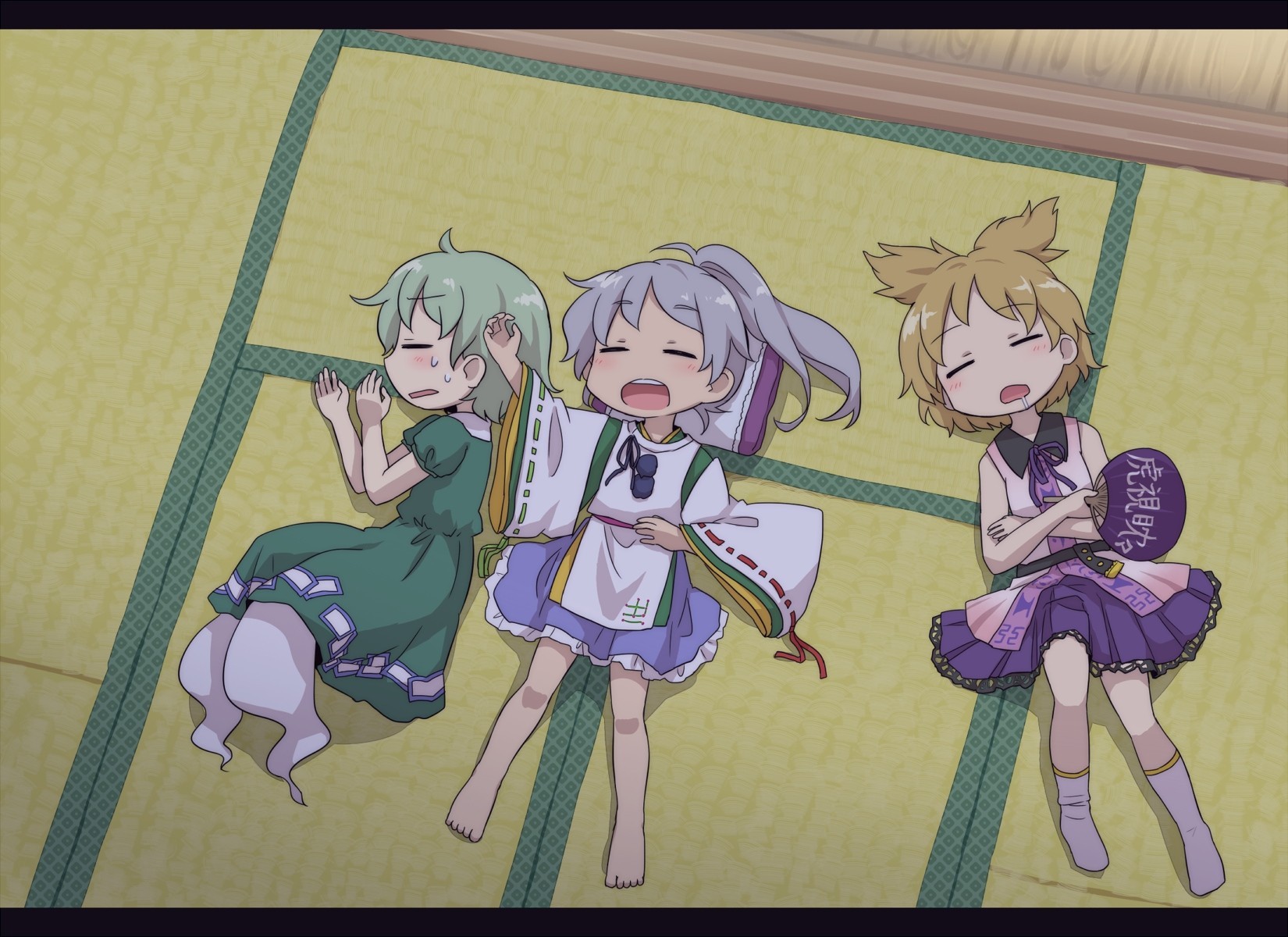 3girls dormire