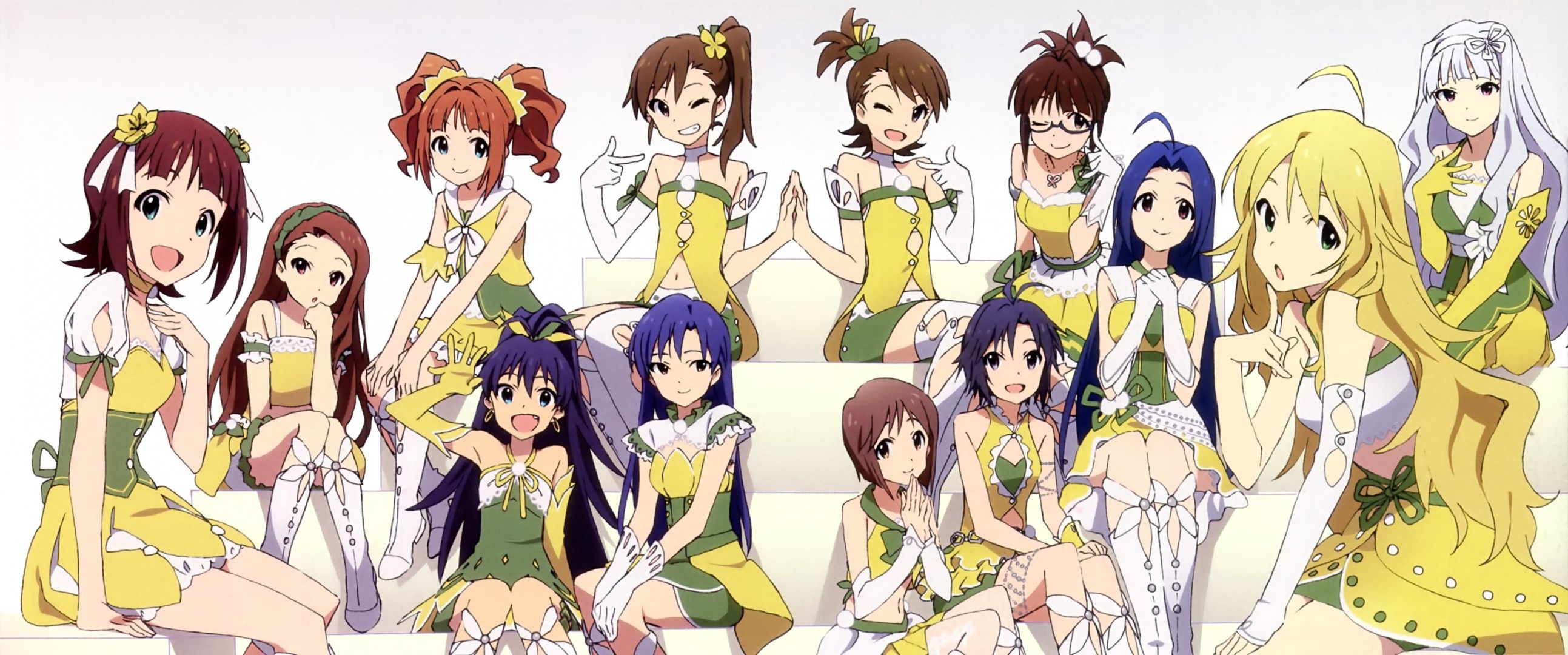 hoshii miki kisaragi chihaya minase iori ganaha hibiki shijou takane miura azusa kikuchi makoto akizuki ritsuko futami s takatsuki yayoi futami mami amami haruka hagiwara yukiho