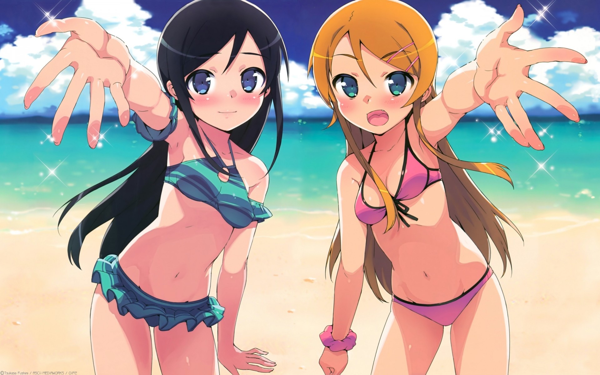 bikini swimsuit beach kousaka kirino