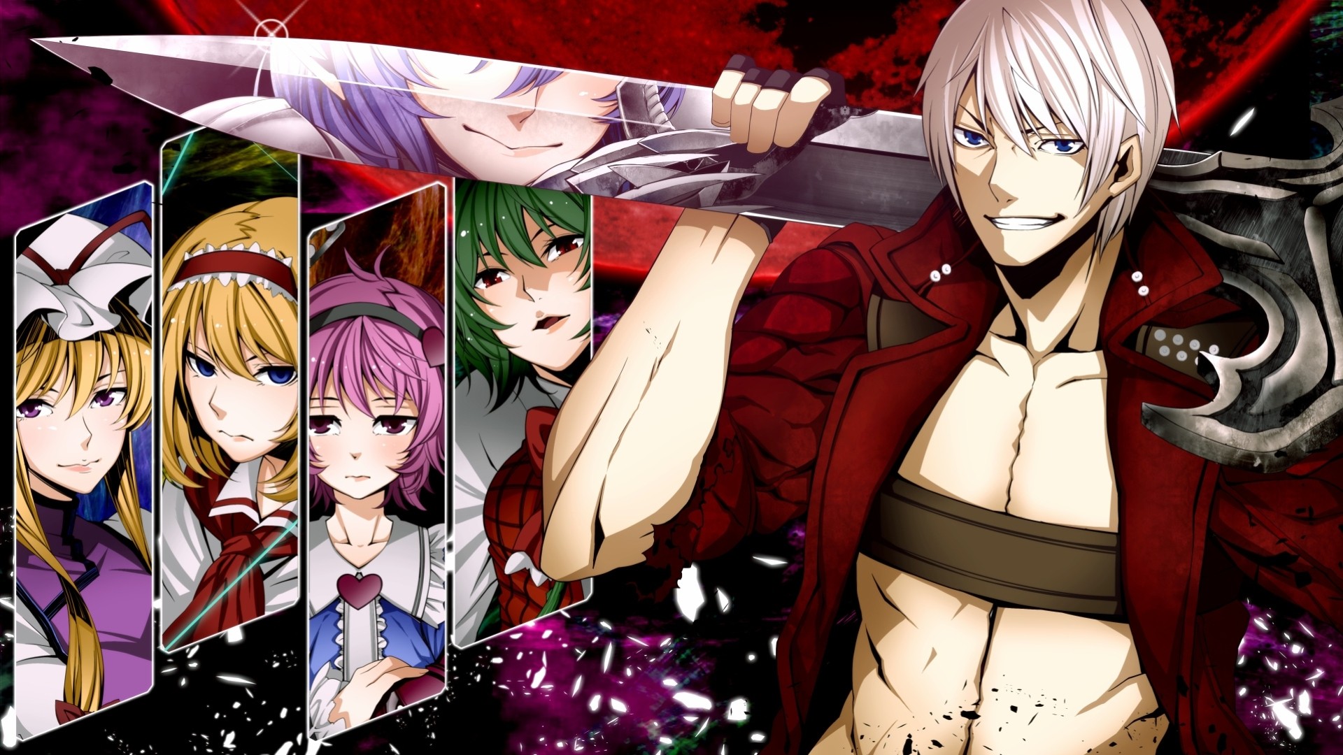 komeiji satori kazami yuuka crossover dante yakumo yukari remilia escarlata