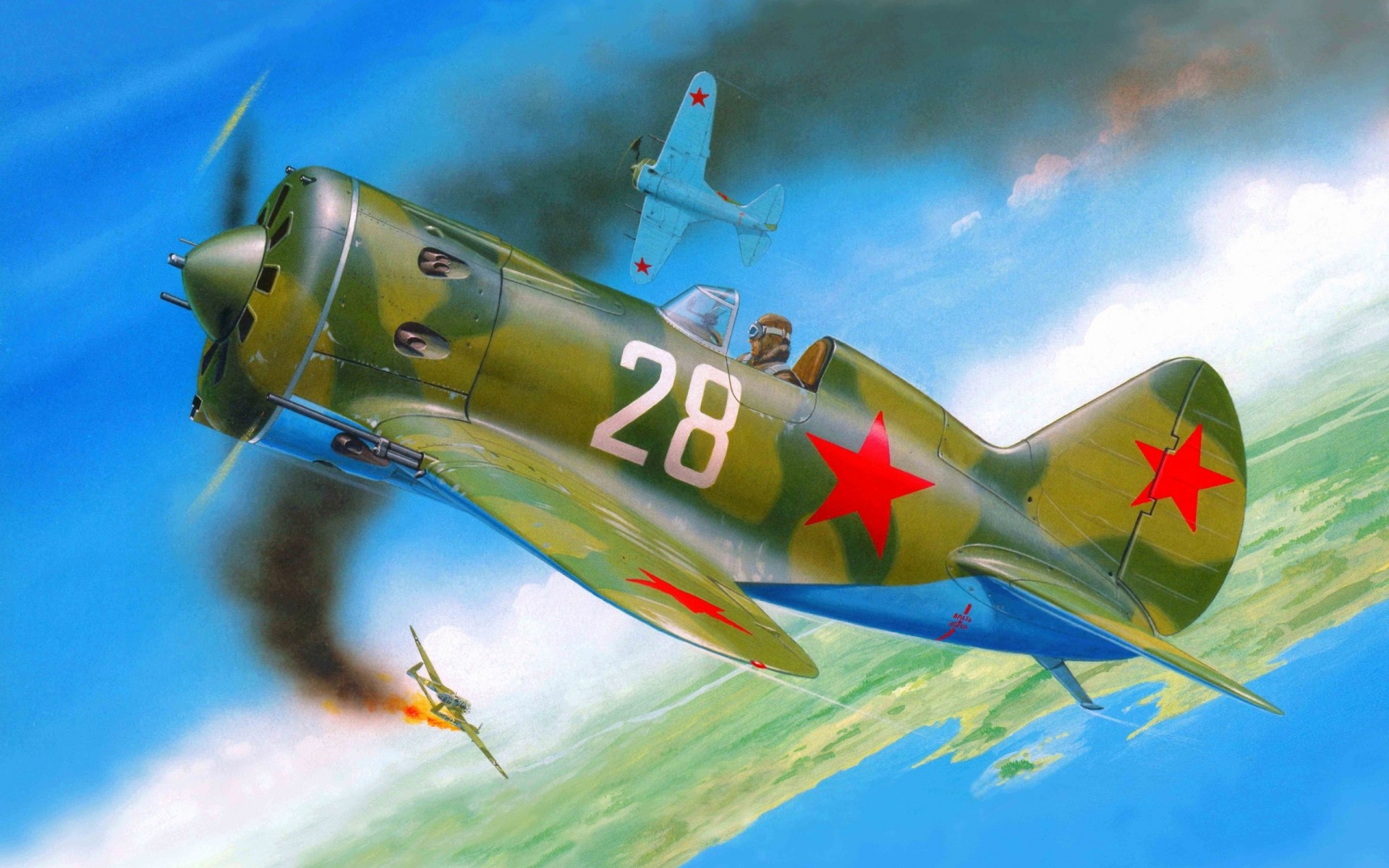 plane art i-16 moniker ishachok soviet