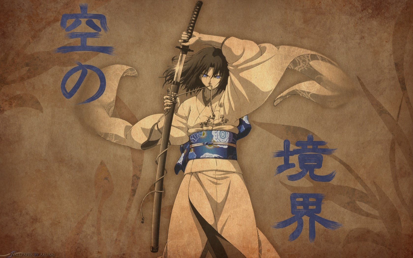 schwert in den händen eines mannes kraft japan kimono samurai zeichnungen hieroglyphen macht waffe krieger anime bilder cartoon