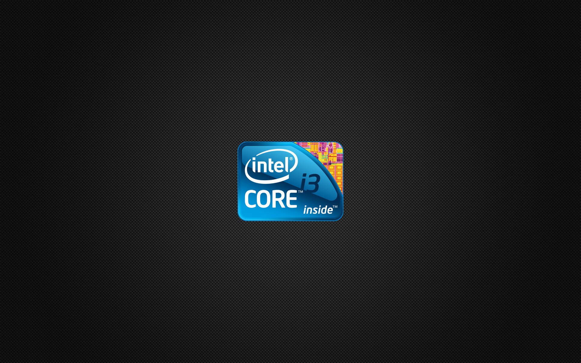 intel noyau i3 à l intérieur logo