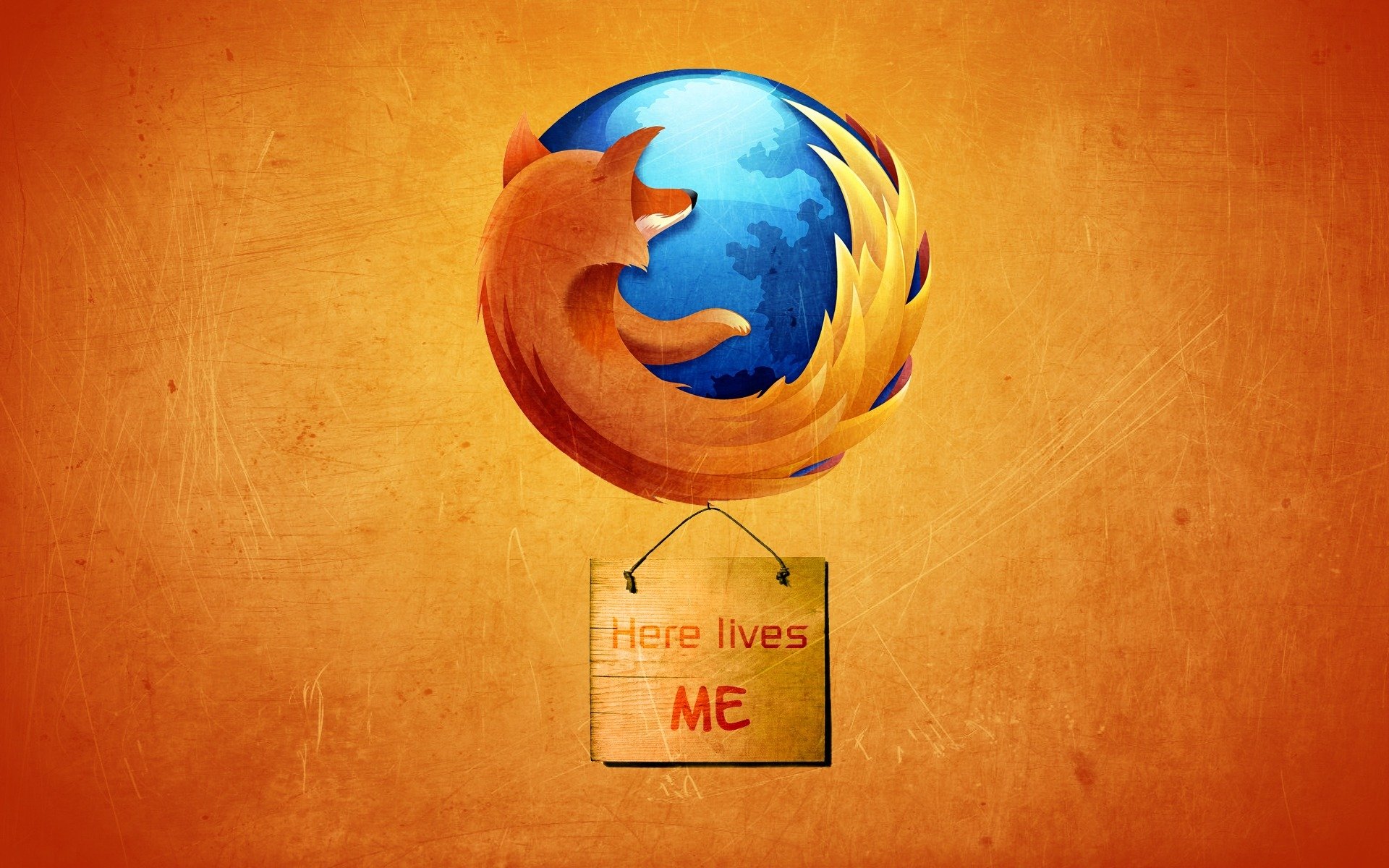 hi-tech mozilla firefox lis planeta tło napis