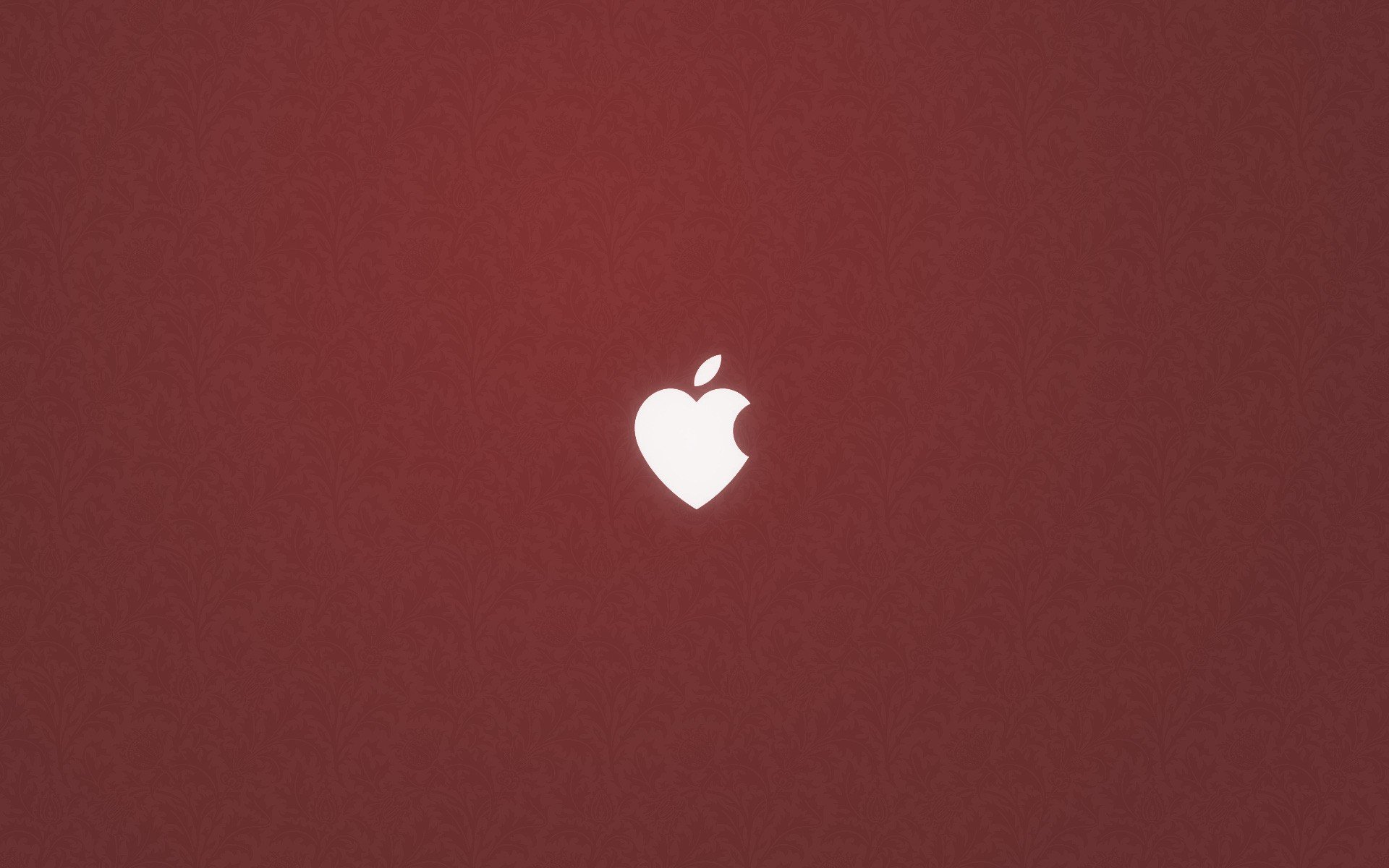 apple logo heart