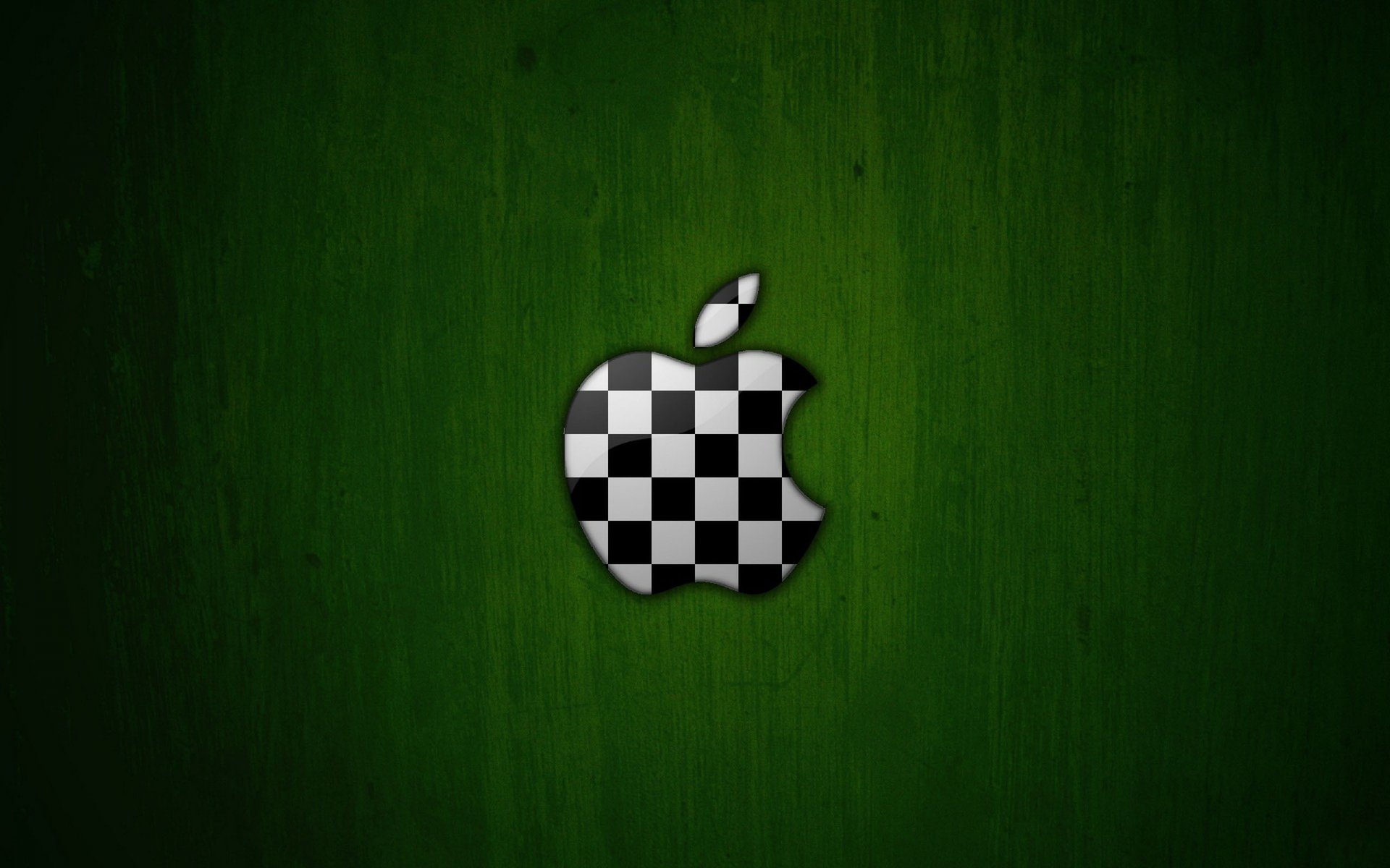 manzana logotipo colorante ajedrez balón de fútbol verde fondo