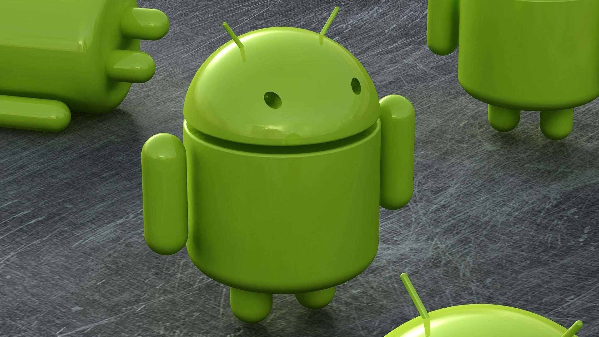 android androide robot verde