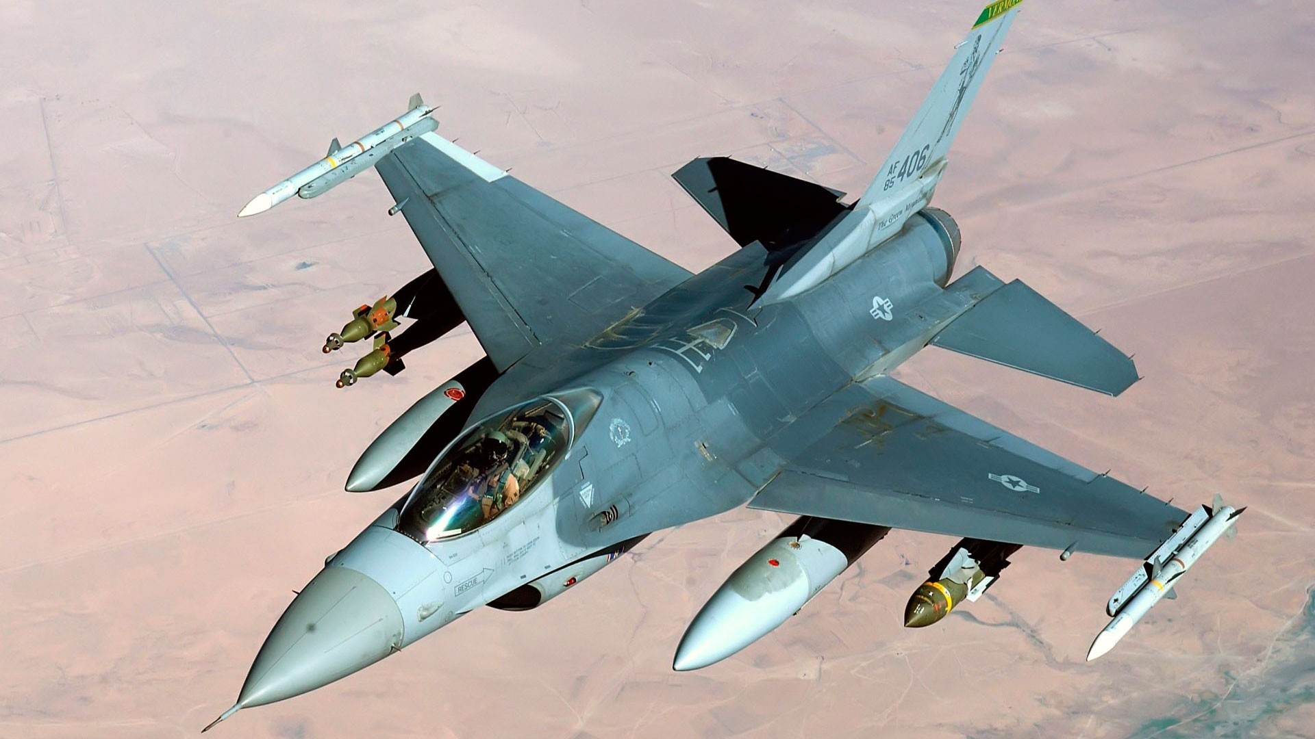 caza irak militar f-16 avión