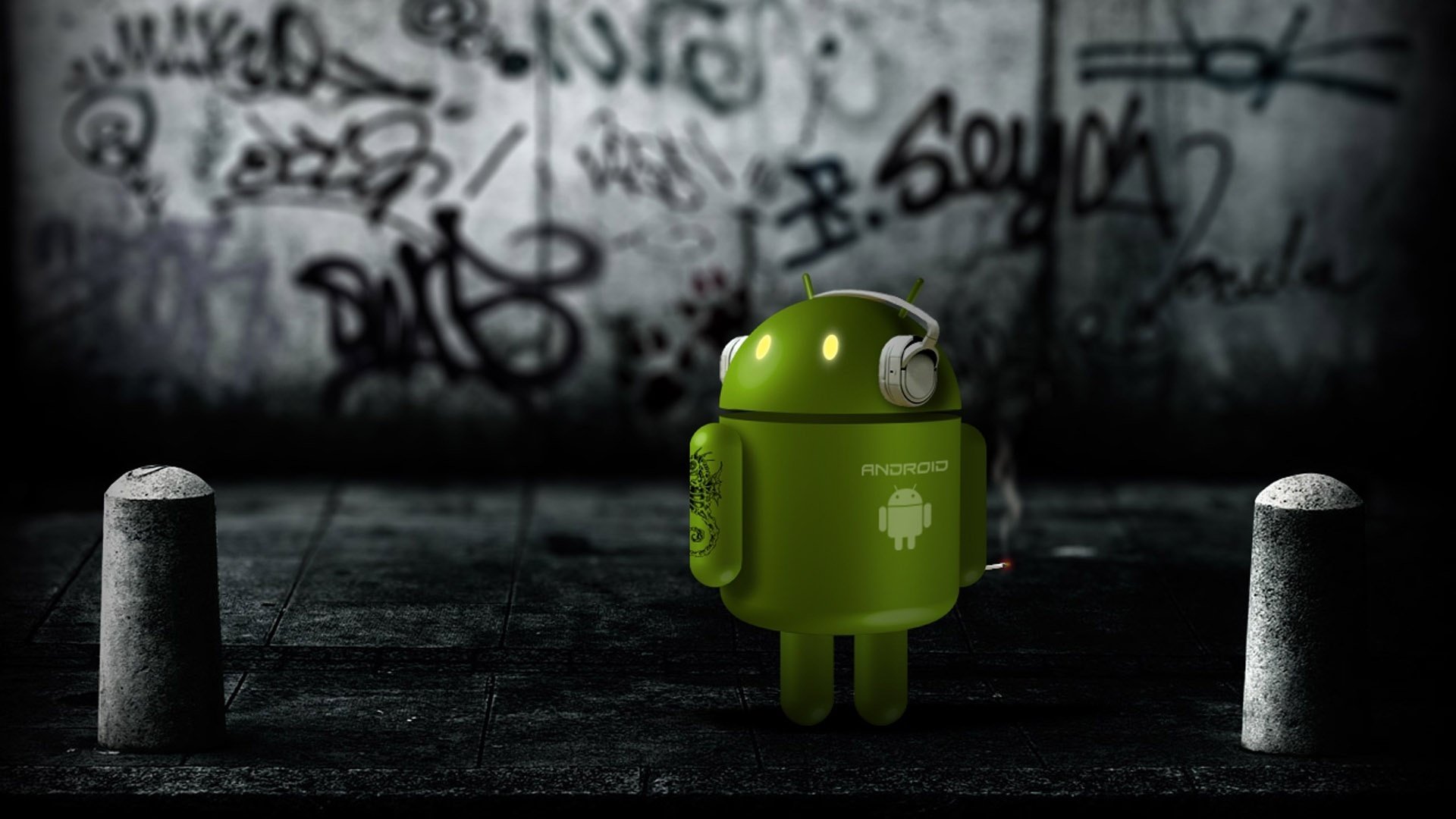 android android robot vert