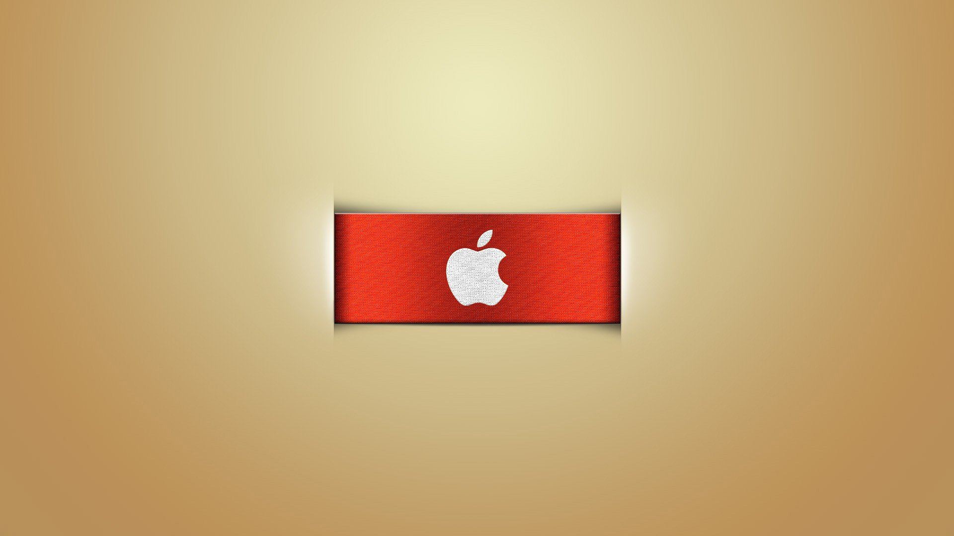 manzana logotipo fondo marca tela rojo