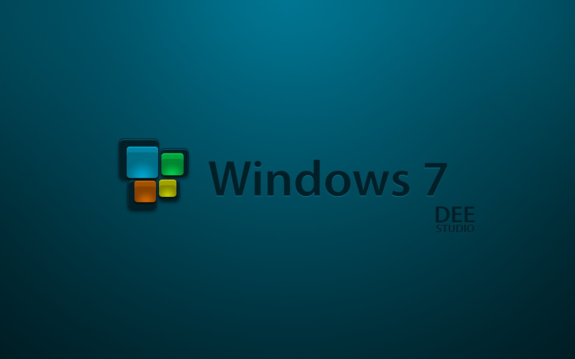 windows 7 ди-студио значок логотип фон