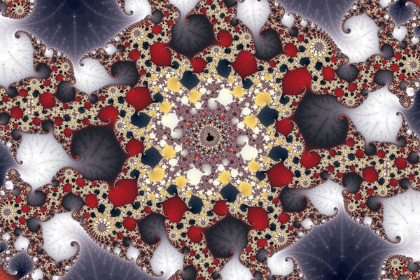 An interesting abstraction resembles a kaleidoscope